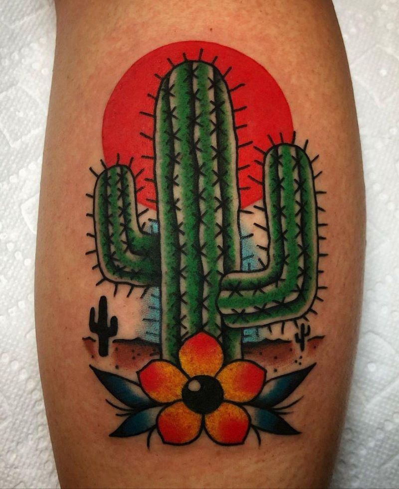 30 Beautiful Cactus Tattoos Enhance Your Personality