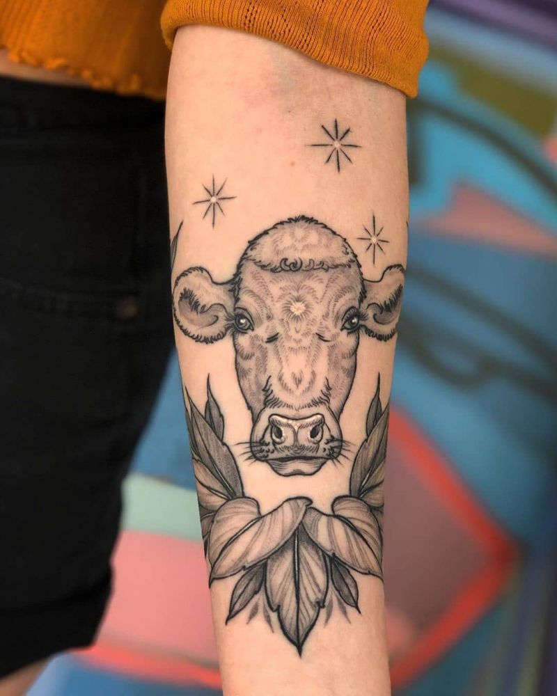 30 Pretty Cow Tattoos You Will Love to Try