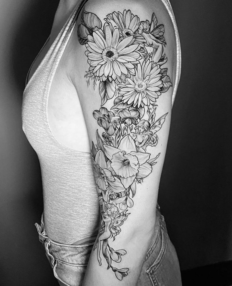 30 Pretty Daffodil Tattoos You Will Love