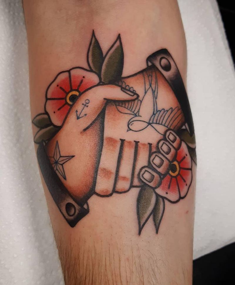 30 Creative Handshake Tattoos You Will Love