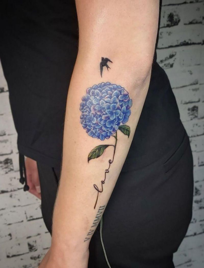 30 Elegant Hydrangea Tattoos for Women You Will Love