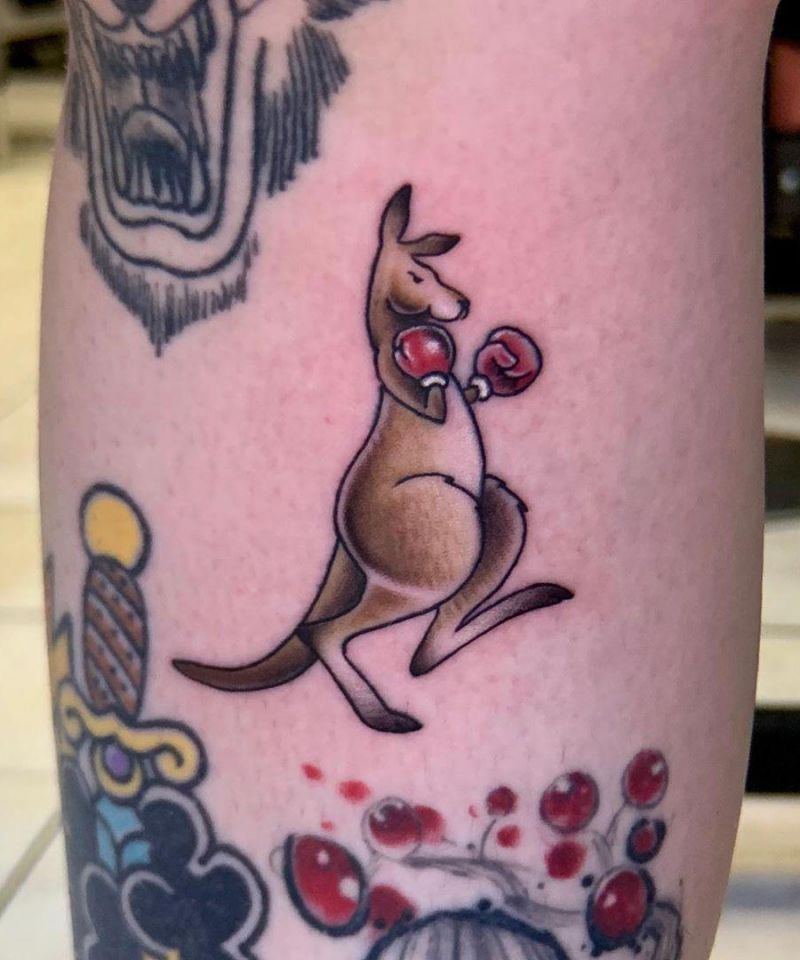30 Superb Kangaroo Tattoos You Will Like to Try