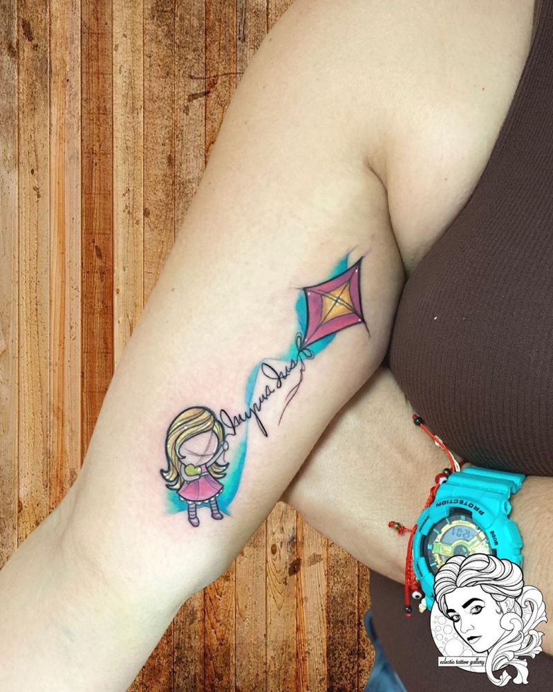 30 Creative Kite Tattoos Give You Inspiration