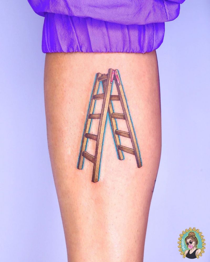 30 Meaningful Ladder Tattoos to Inspire You