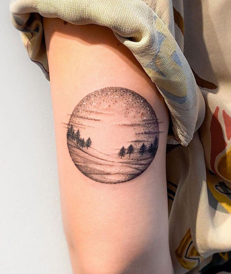 30 Beautiful Landscape Tattoos You Will Love