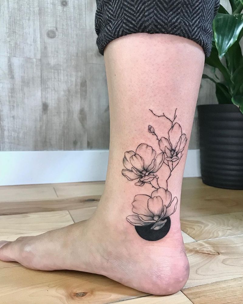 30 Beautiful Magnolia Tattoos You Will Love