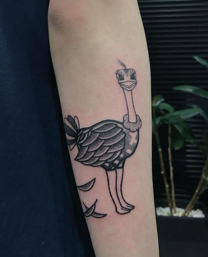 30 Pretty Ostrich Tattoos Hope to Inspire You