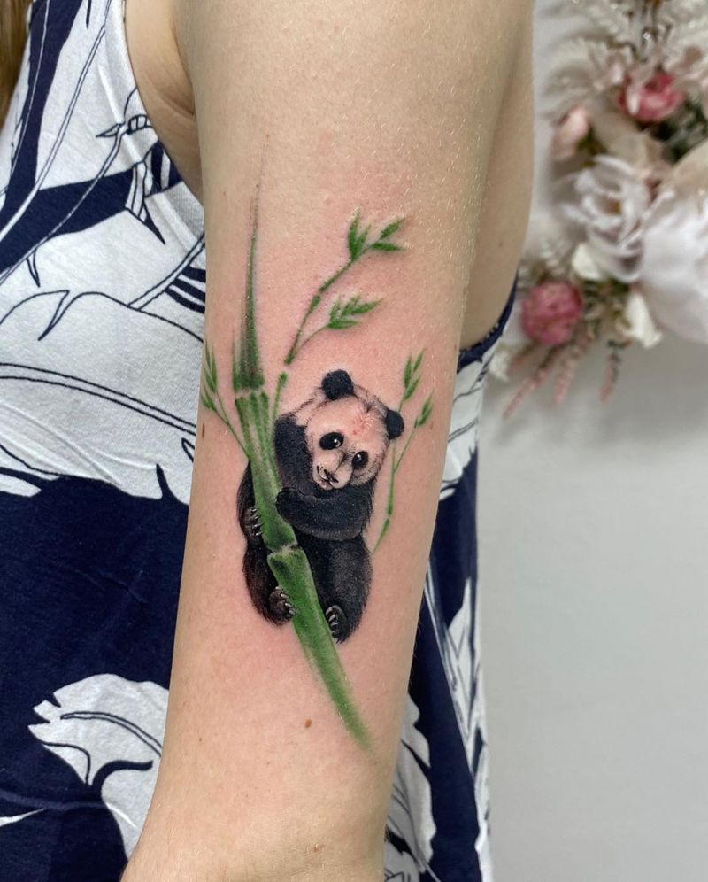 30 Adorable Panda Tattoos Make You Want to Laugh