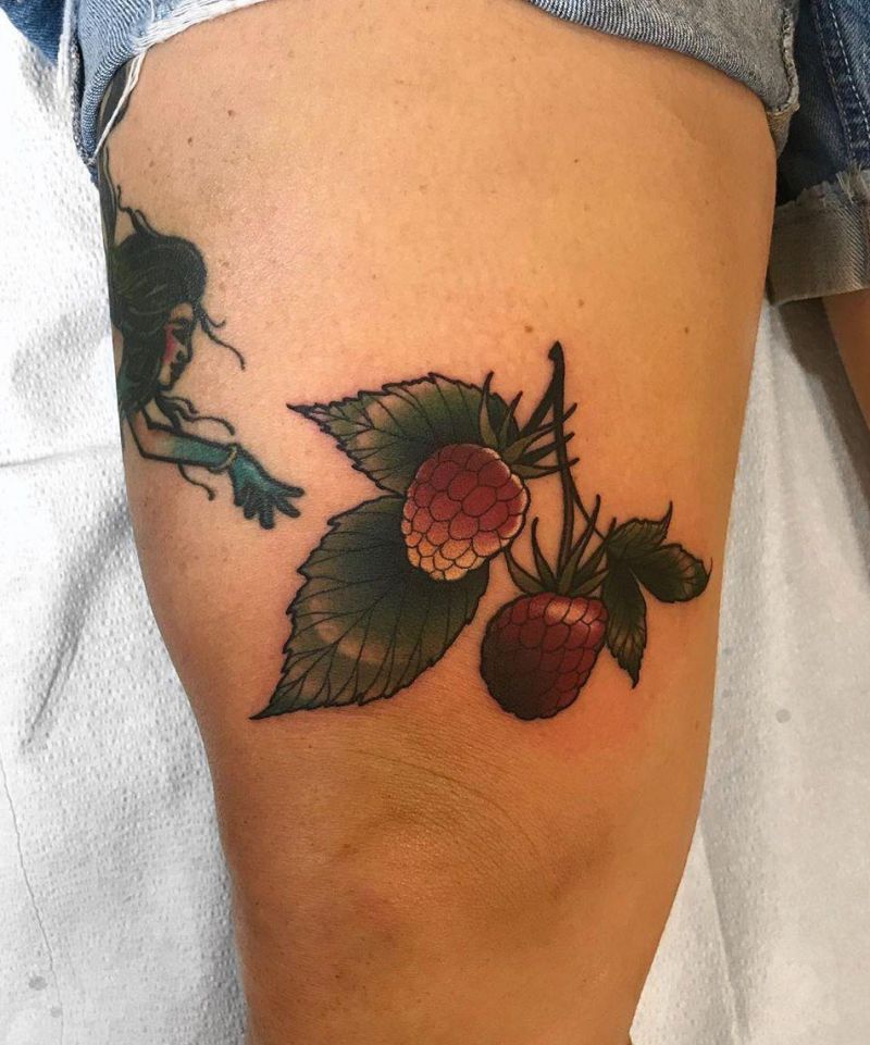 30 Elegant Raspberry Tattoos You Can't Help Trying