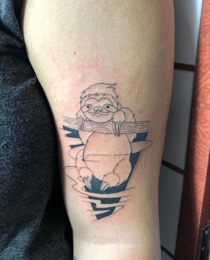 30 Cute Sloth Tattoos for You to Enjoy