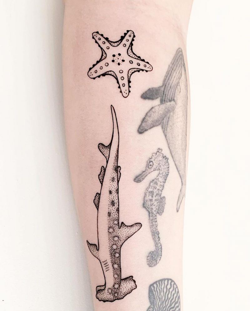 30 Pretty Starfish Tattoos for Your Inspiration