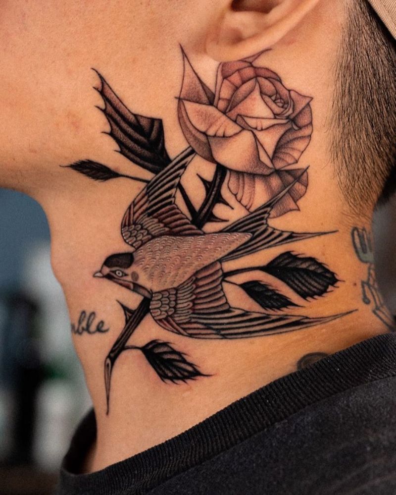 30 Stunning Swallow Tattoos for You to Enjoy