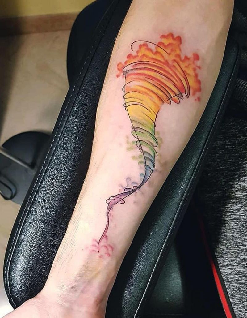 30 Pretty Tornado Tattoos to Inspire You