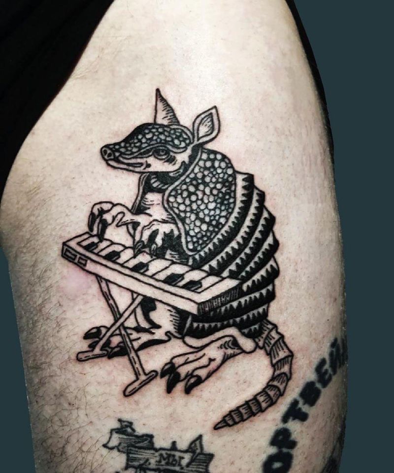 30 Stunning Armadillo Tattoos You Will Love