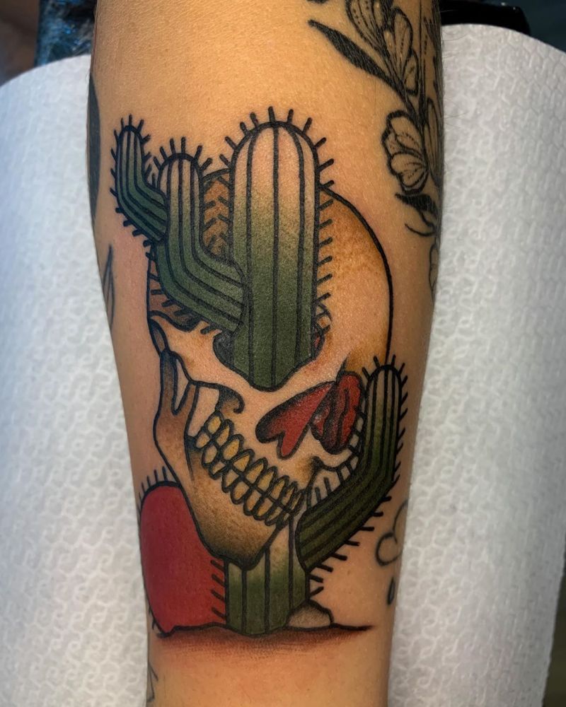 30 Beautiful Cactus Tattoos Enhance Your Personality