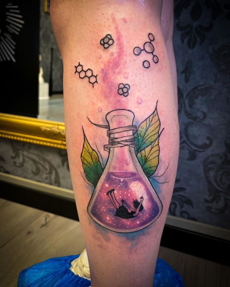 30 Elegant Chemistry Tattoos You Will Love