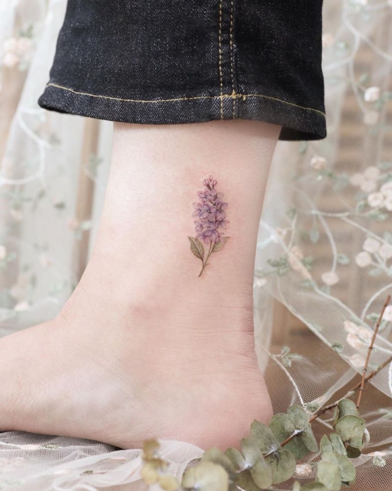 30 Pretty Lilac Tattoos to Inspire You