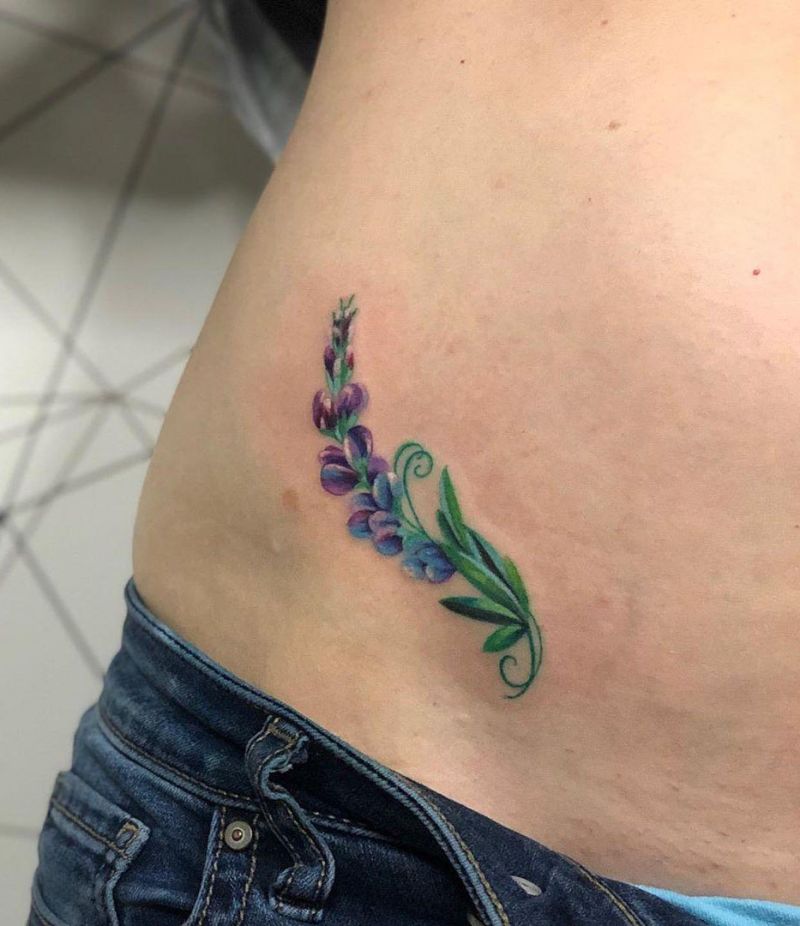 30 Pretty Lupine Tattoos for Your Inspiration