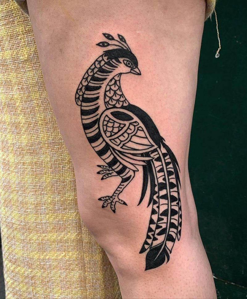 30 Pretty Pheasant Tattoos to Inspire You