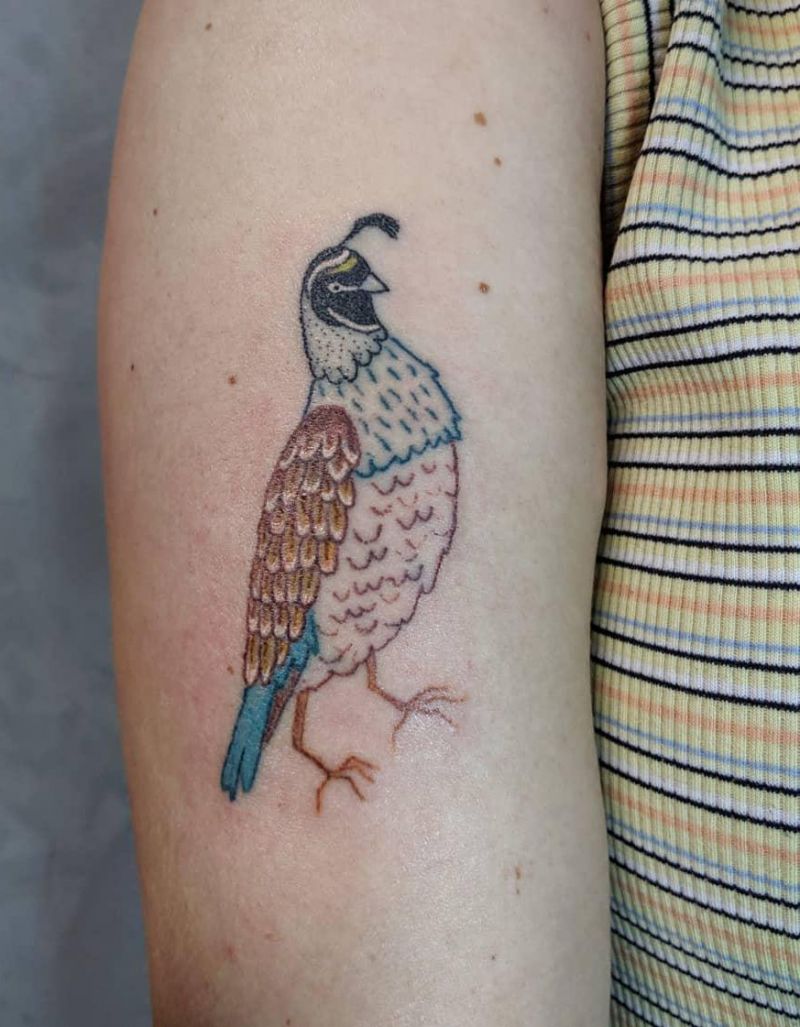 30 Pretty Quail Tattoos to Inspire You