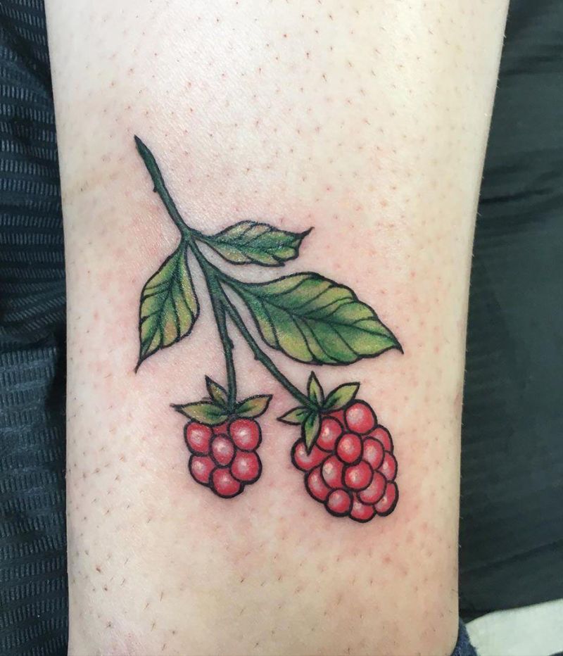 30 Elegant Raspberry Tattoos You Can't Help Trying