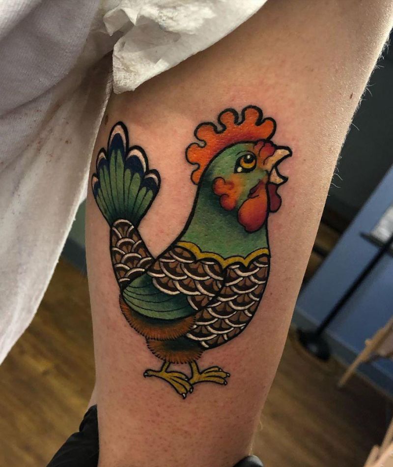30 Creative Rooster Tattoos Give You Inspiration