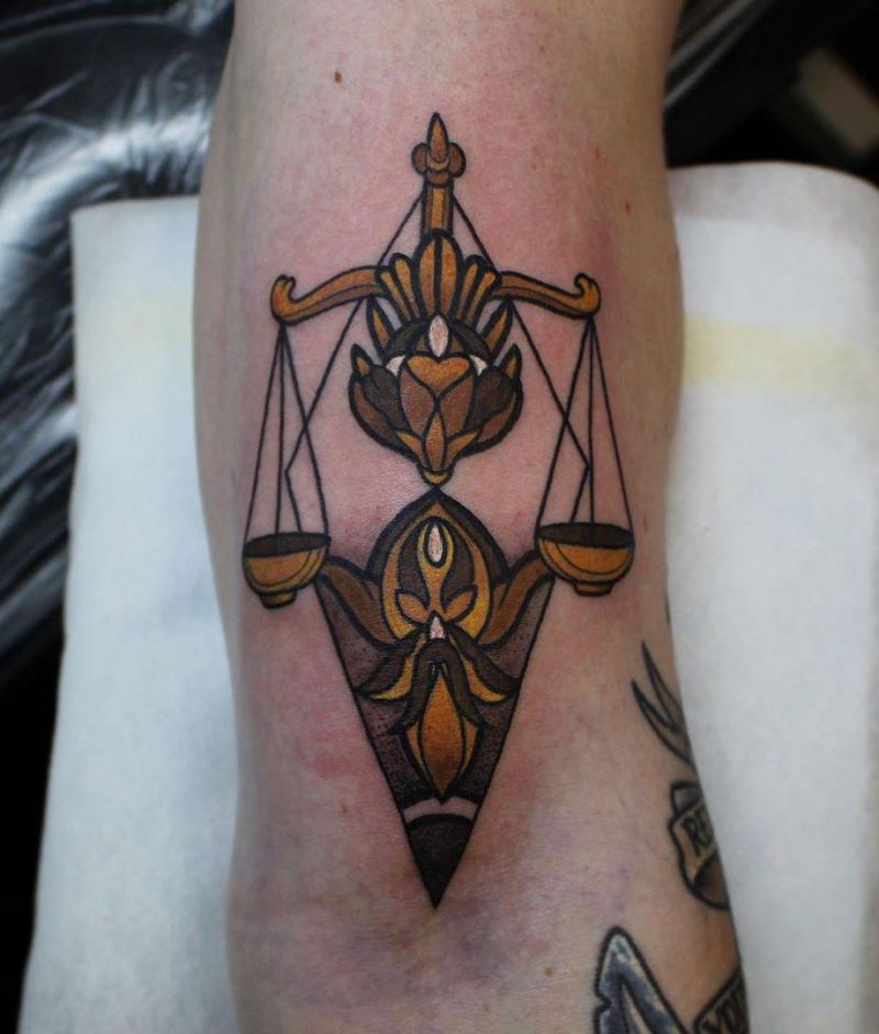 30 Pretty Scale Tattoos You Will Love