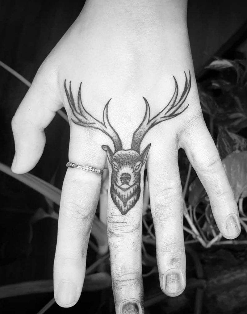 30 Pretty Stag Tattoos That Improve Your Taste