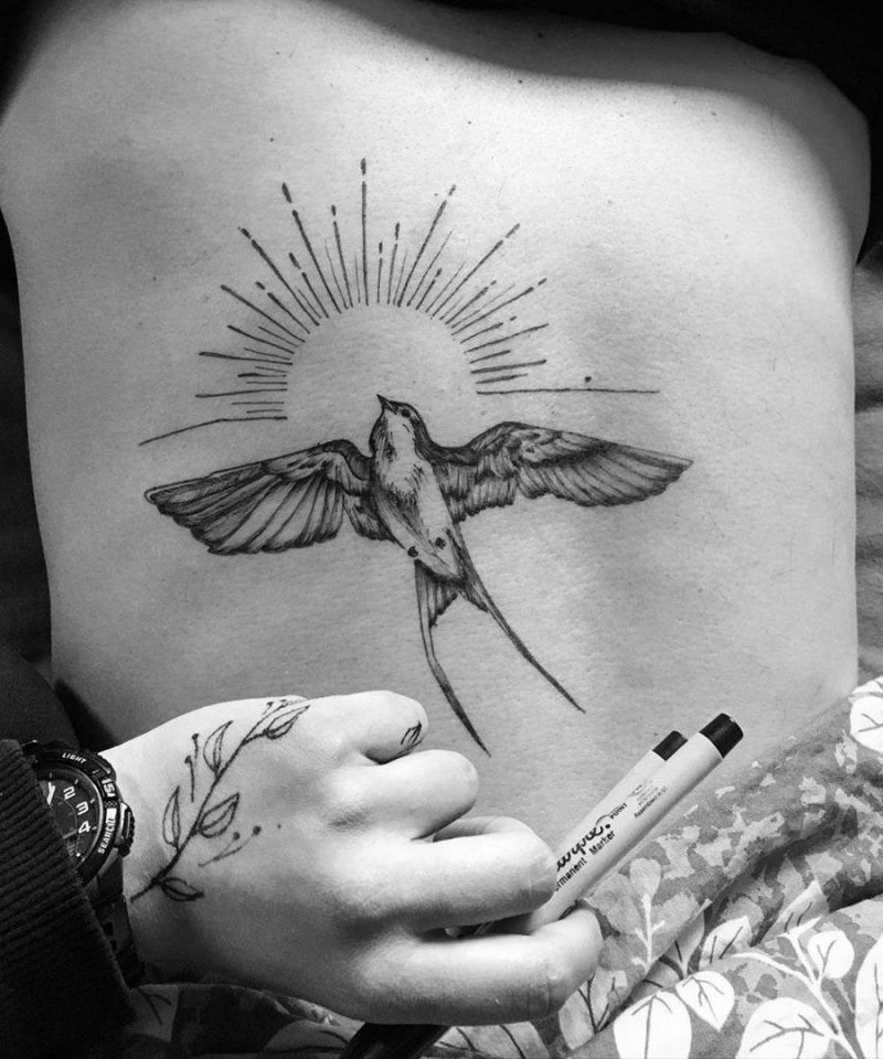 30 Stunning Swallow Tattoos for You to Enjoy