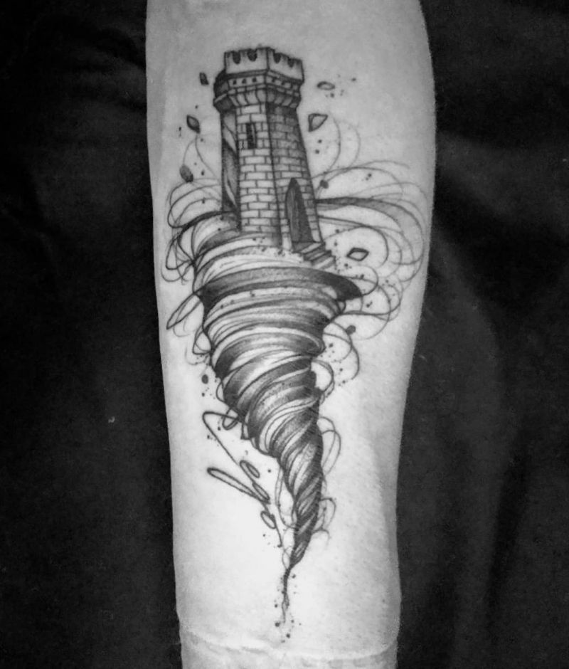 30 Pretty Tornado Tattoos to Inspire You