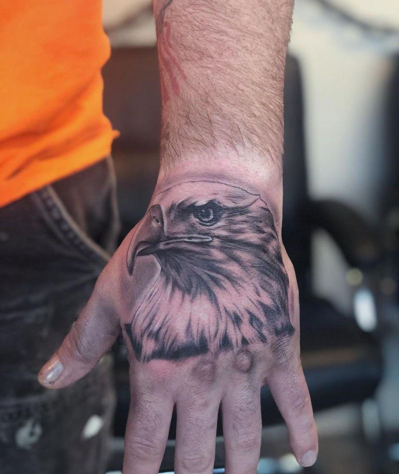 30 Pretty Bald Eagle Tattoos for Men