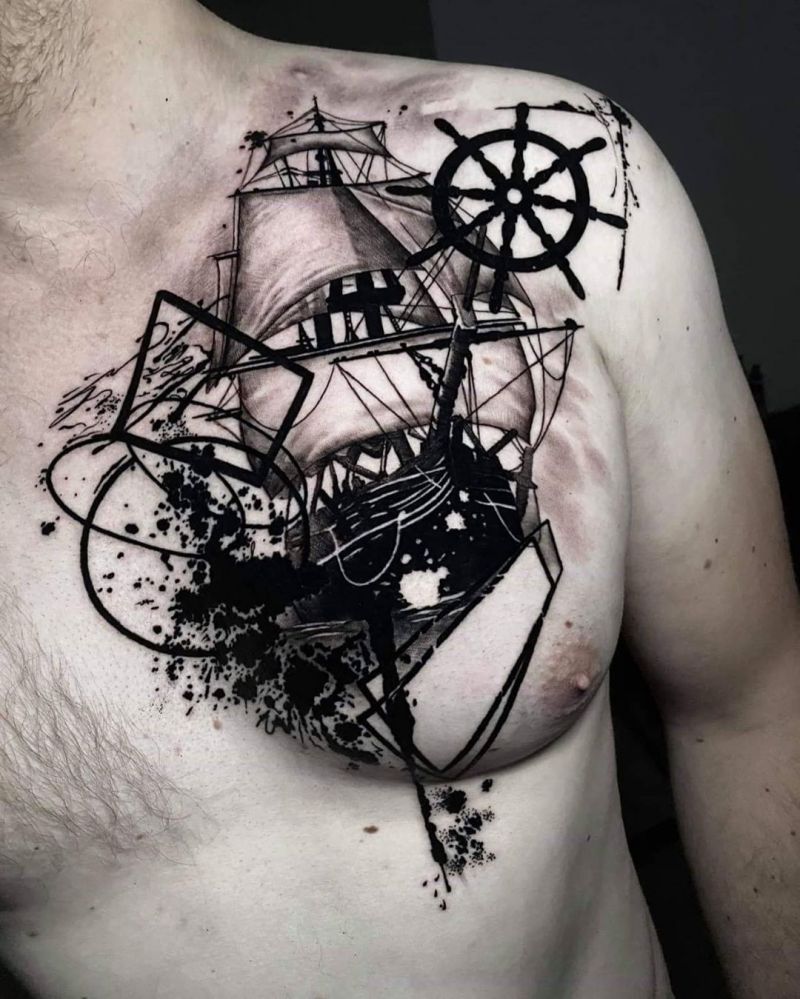 30 Pretty Boat Tattoos Make Your Career A Success