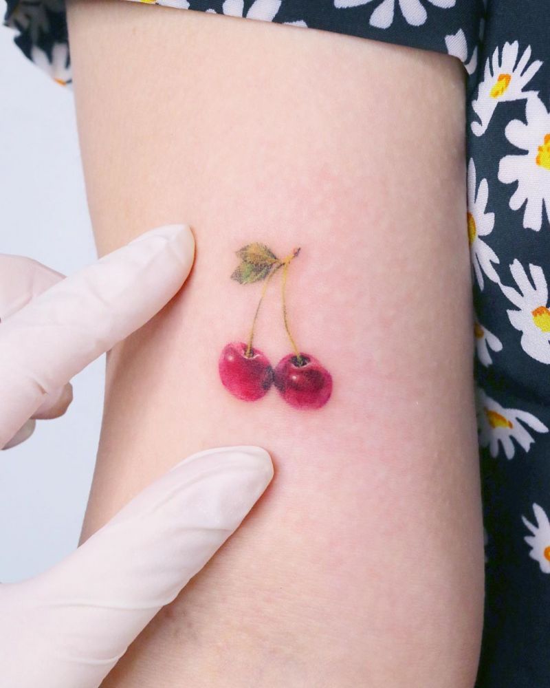 30 Pretty Cherry Tattoos for Women You Will Love