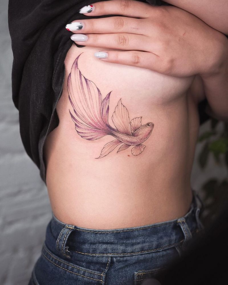 30 Pretty Goldfish Tattoos for Your Inspiration