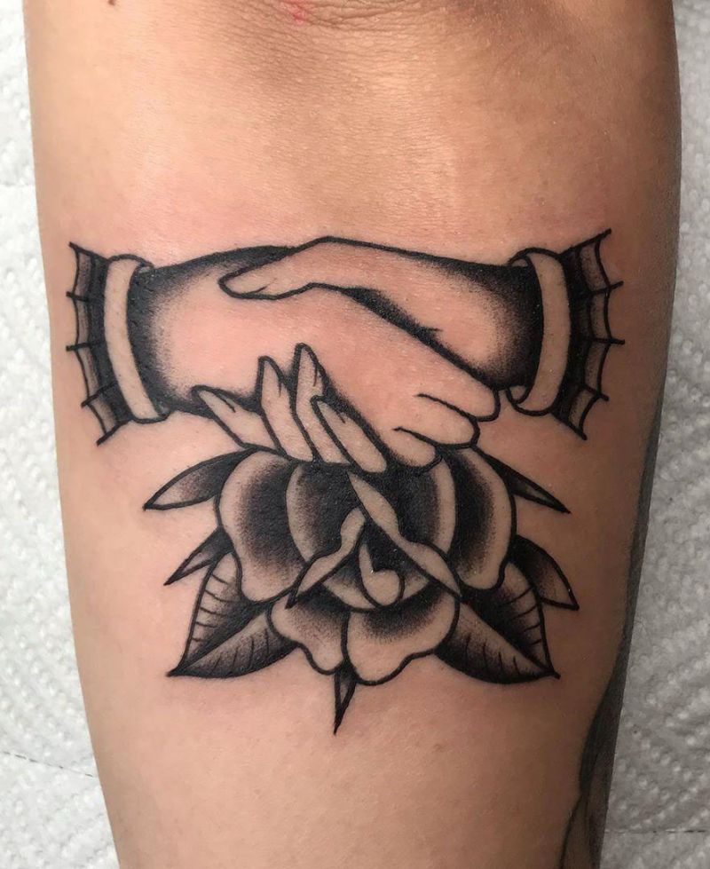 30 Creative Handshake Tattoos You Will Love