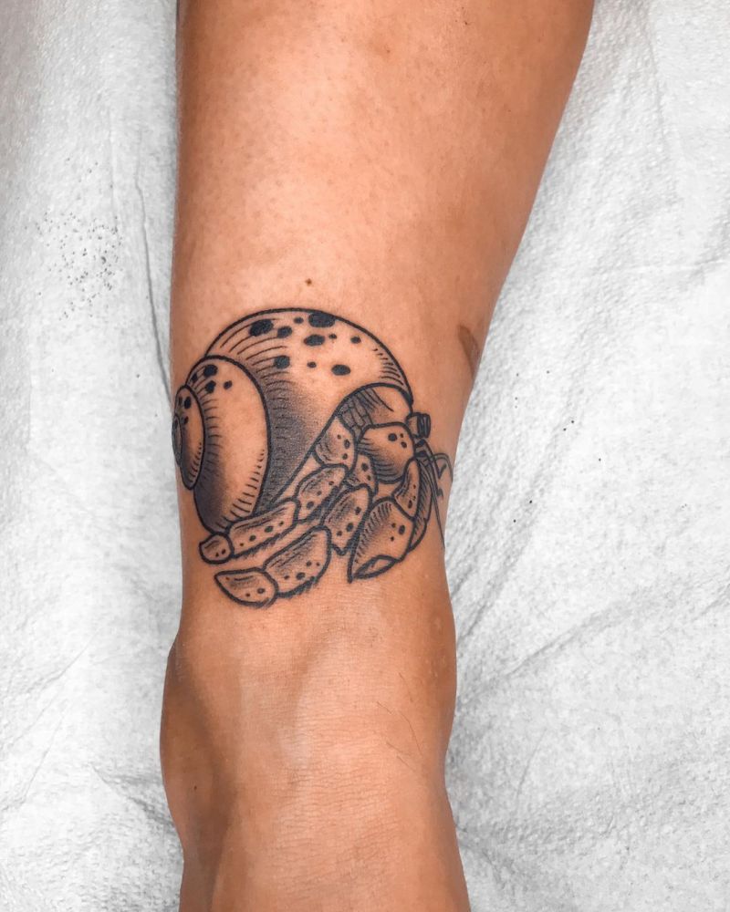 30 Pretty Hermit Crab Tattoos You Will Love