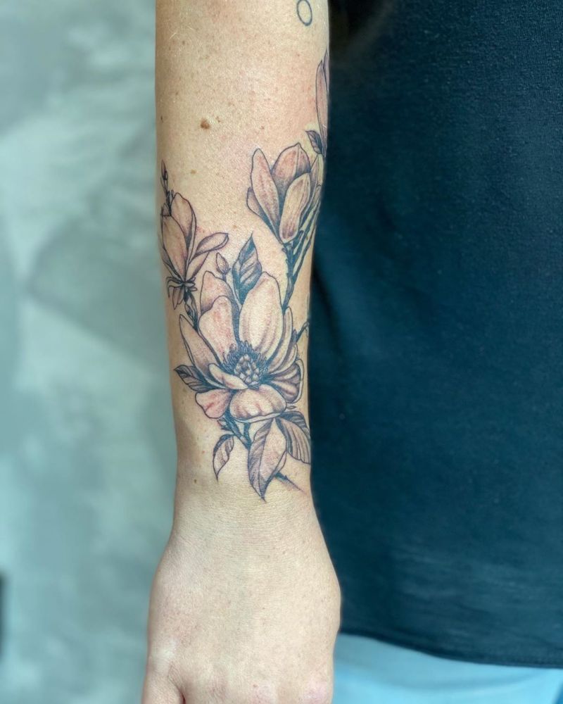 30 Beautiful Magnolia Tattoos You Will Love