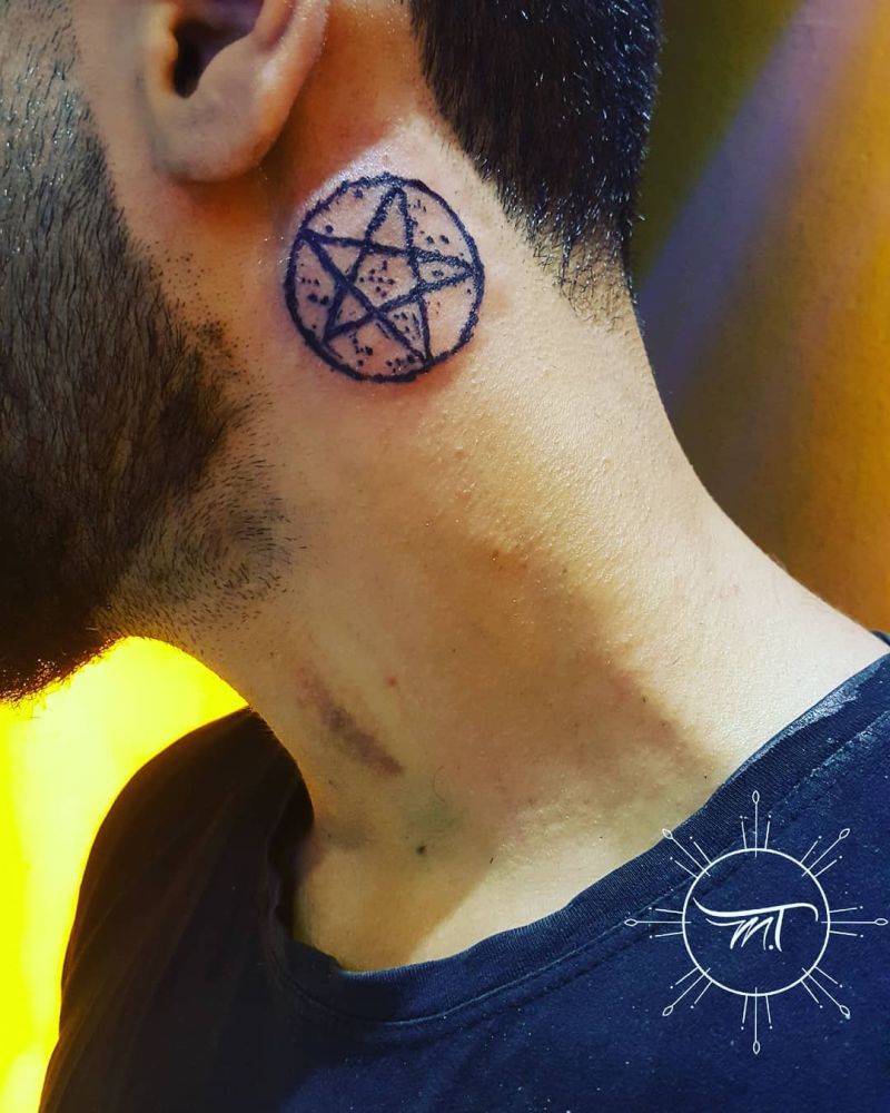 30 Creative Pentacle Tattoos to Inspire You