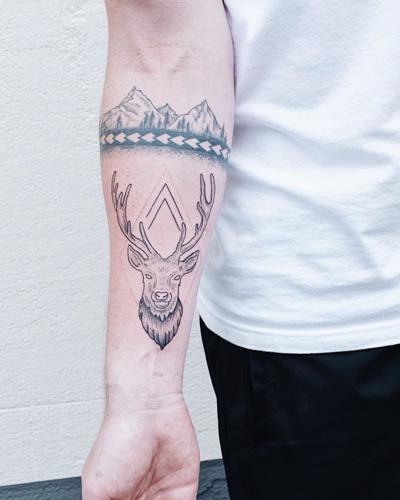 30 Pretty Stag Tattoos That Improve Your Taste