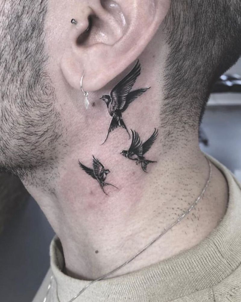 30 Stunning Swallow Tattoos for You to Enjoy