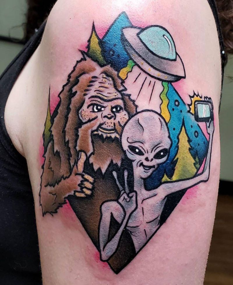 30 Creative Bigfoot Tattoos You Will Love