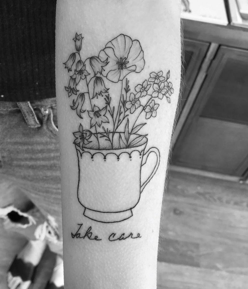 30 Elegant Bluebell Flower Tattoos You Can't Help Trying