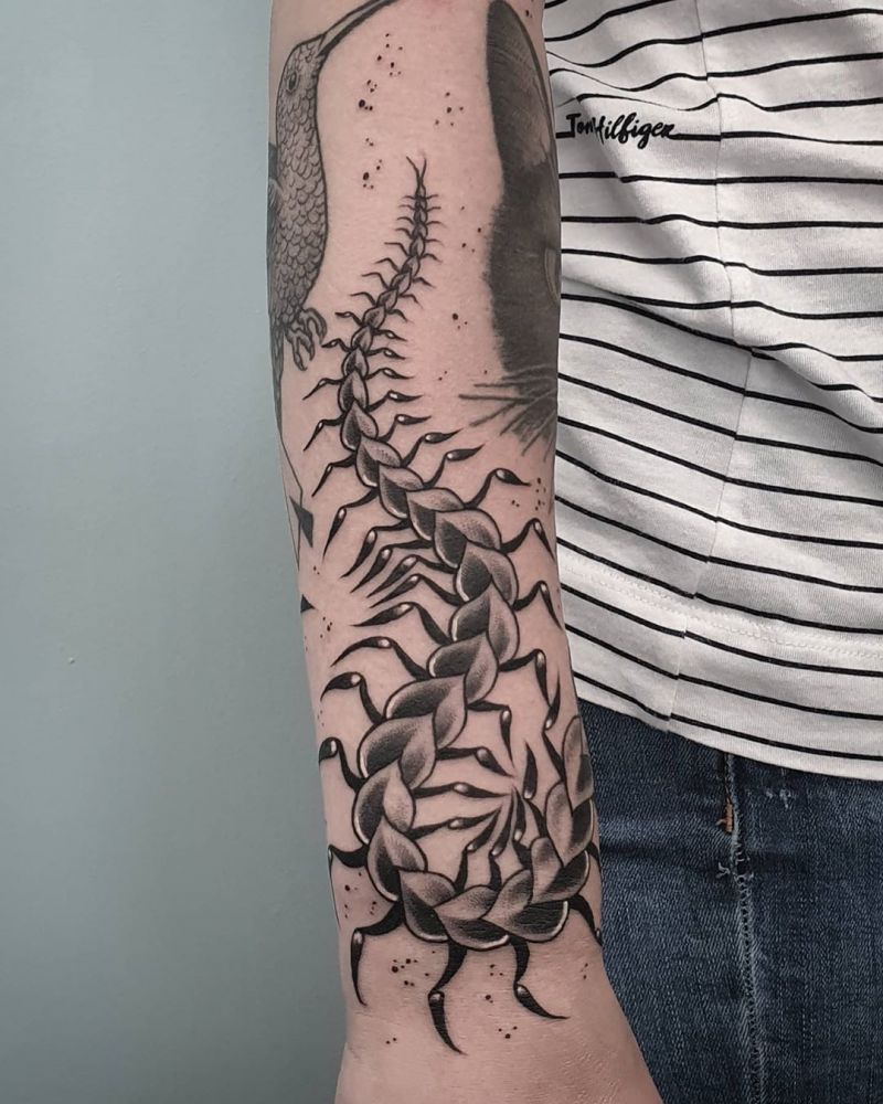 30 Amazing Centipede Tattoos You Will Love to Try