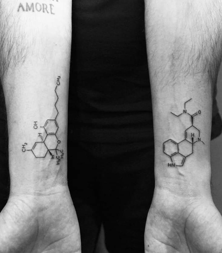 30 Elegant Chemistry Tattoos You Will Love