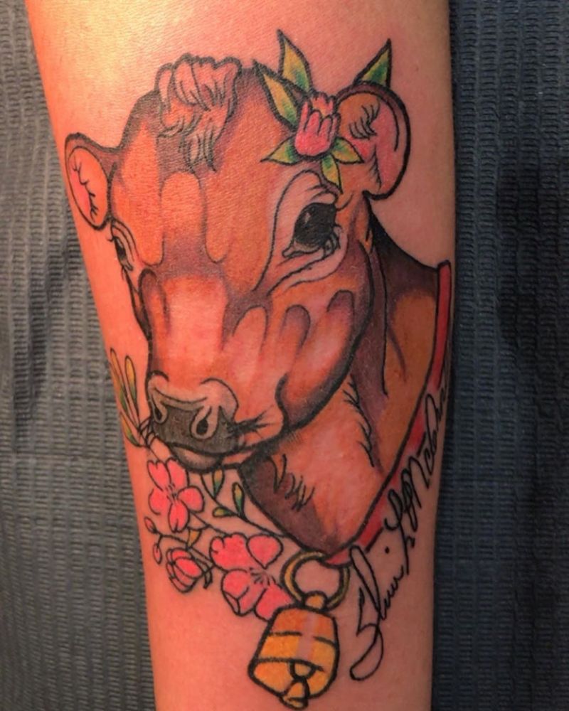 30 Pretty Cow Tattoos You Will Love to Try