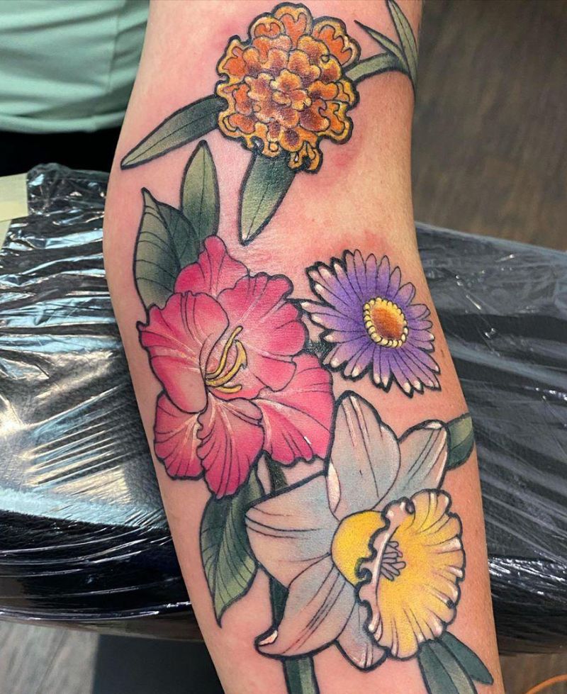 30 Pretty Daffodil Tattoos You Will Love