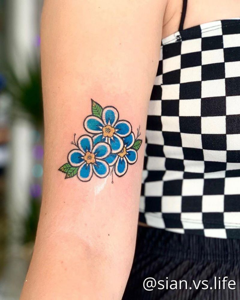 30 Pretty Forget Me Not Tattoos for Your Inspiration