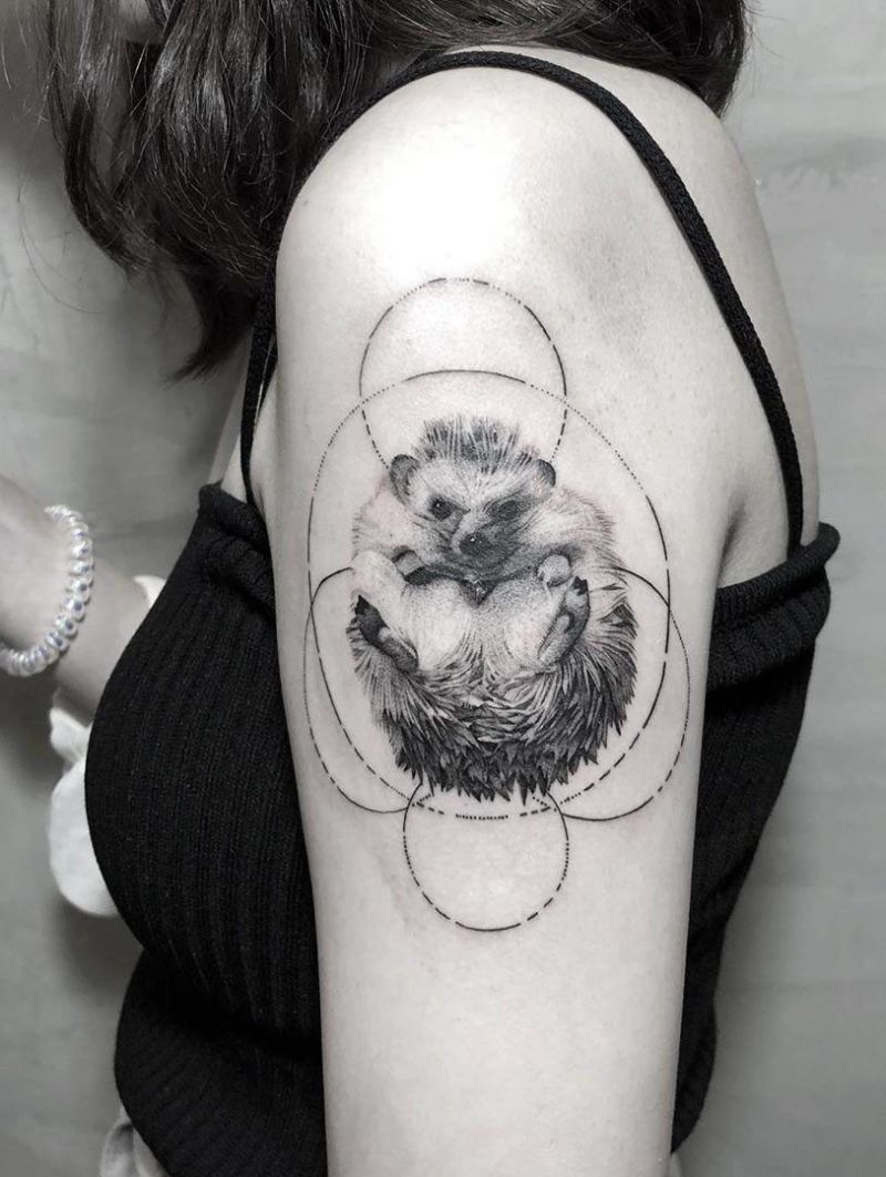 30 Cute Hedgehog Tattoos You Will Love