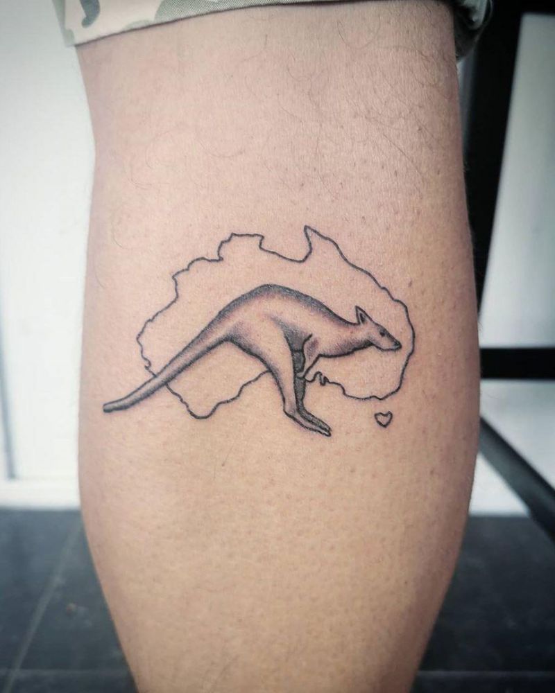 30 Superb Kangaroo Tattoos You Will Like to Try