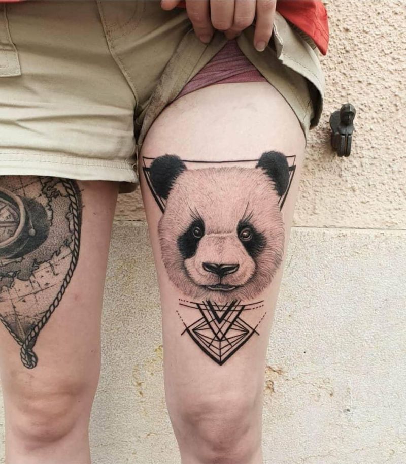 30 Adorable Panda Tattoos Make You Want to Laugh